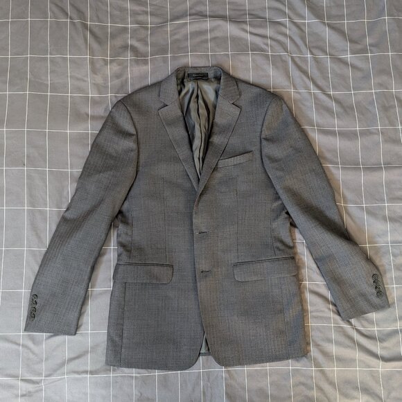Calvin Klein Grey Suit Jacket - Matching Bundle Offer $35 Off - Picture 1 of 2